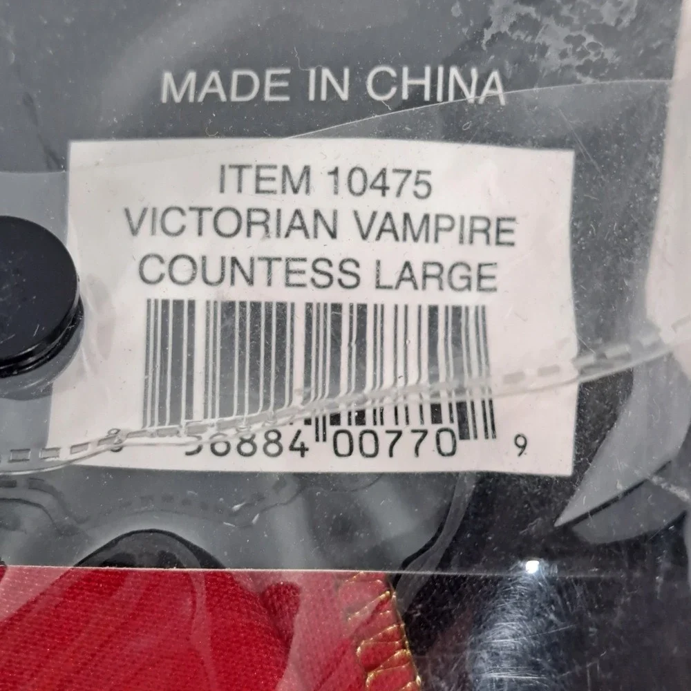 Kangaroo Victorian Vampire Countess Costume Girls Large 12-14 Dress Choker 10475